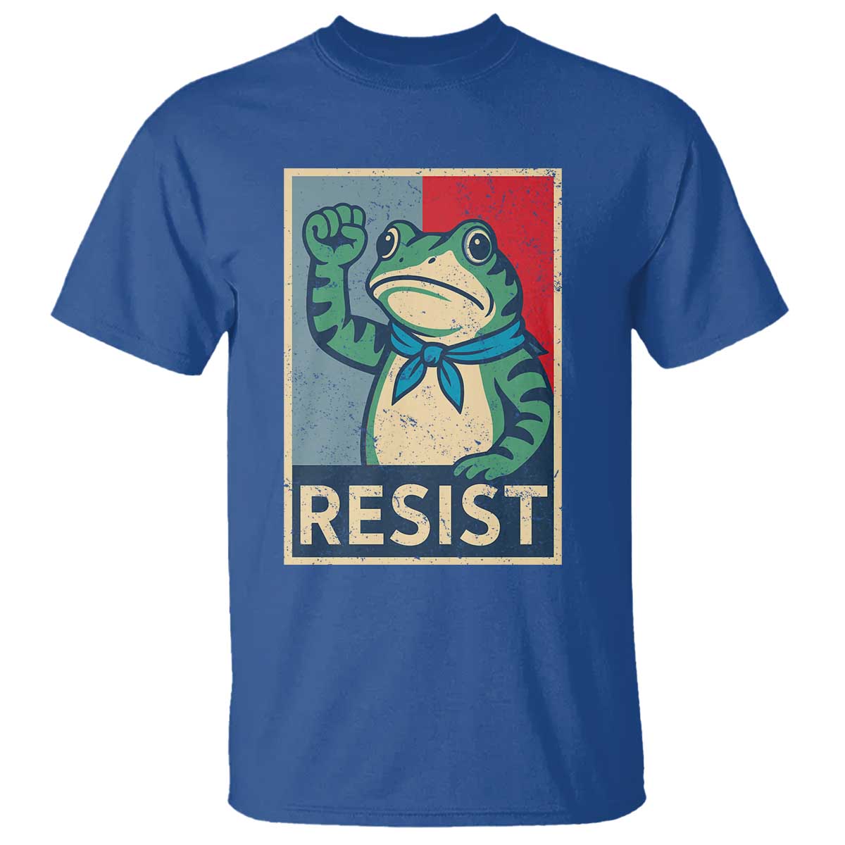 Frog Resist T Shirt Portland Frog Raised Fist Poster Graphic - Wonder Print Shop