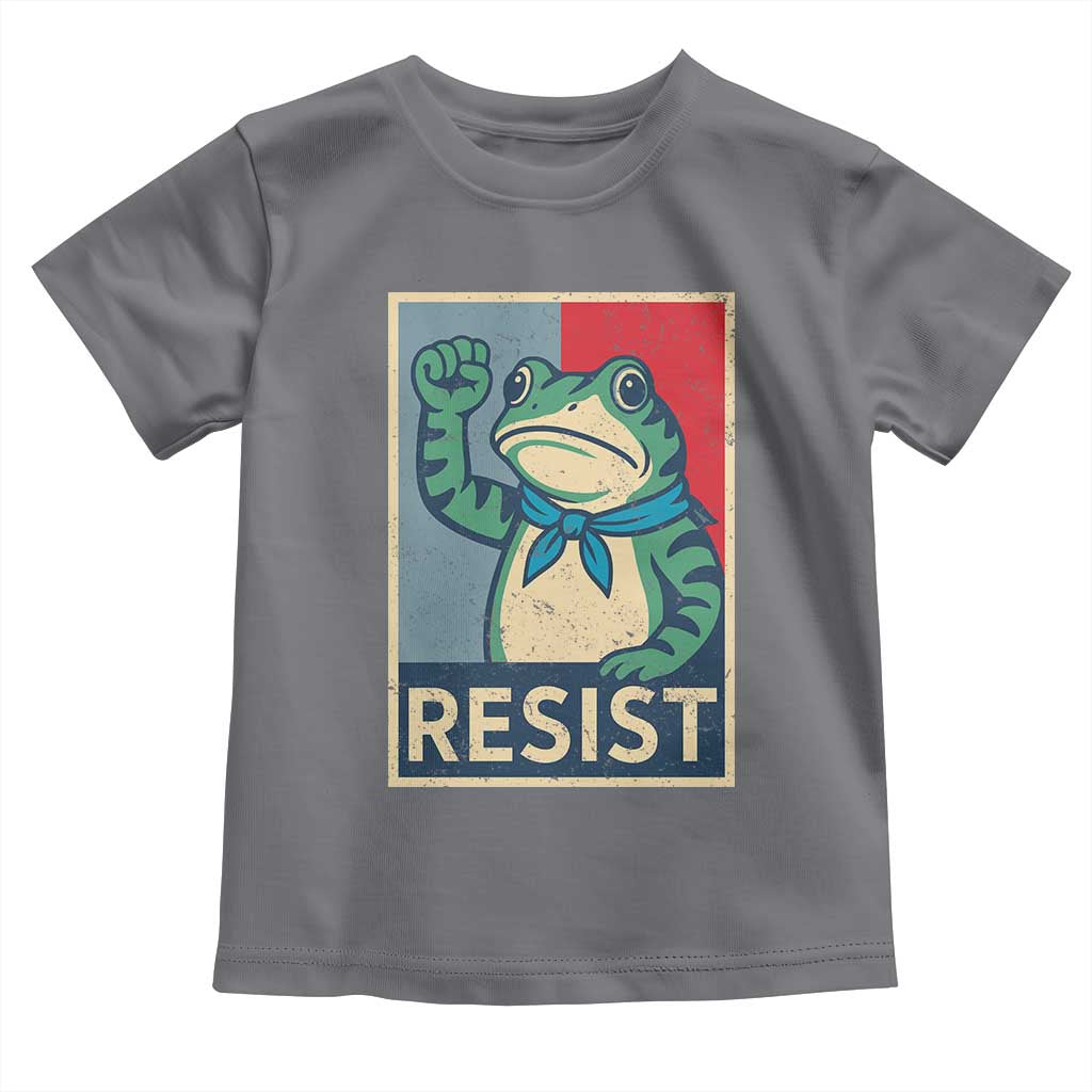Frog Resist Toddler T Shirt Portland Frog Raised Fist Poster Graphic - Wonder Print Shop