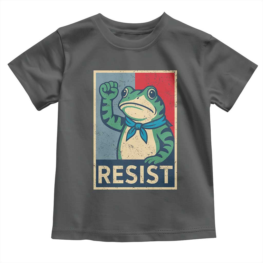 Frog Resist Toddler T Shirt Portland Frog Raised Fist Poster Graphic - Wonder Print Shop