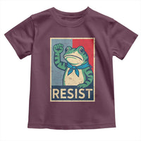 Frog Resist Toddler T Shirt Portland Frog Raised Fist Poster Graphic - Wonder Print Shop