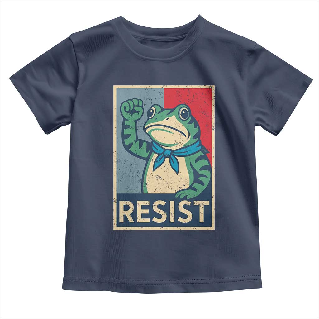 Frog Resist Toddler T Shirt Portland Frog Raised Fist Poster Graphic - Wonder Print Shop