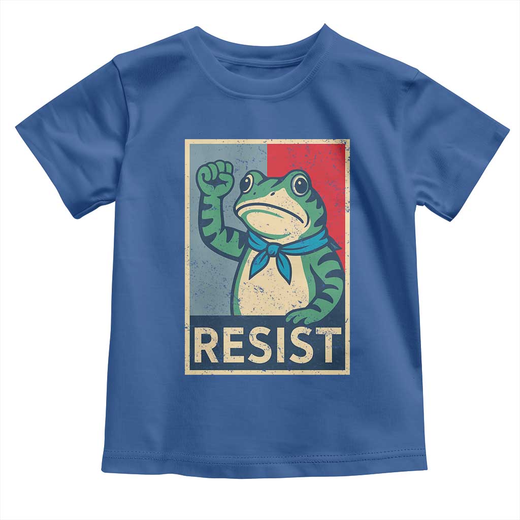 Frog Resist Toddler T Shirt Portland Frog Raised Fist Poster Graphic - Wonder Print Shop