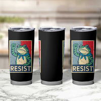 Frog Resist Tumbler Cup Portland Frog Raised Fist Poster Graphic - Wonder Print Shop