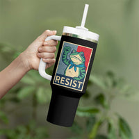 Frog Resist Tumbler With Handle Portland Frog Raised Fist Poster Graphic - Wonder Print Shop