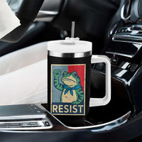Frog Resist Tumbler With Handle Portland Frog Raised Fist Poster Graphic - Wonder Print Shop