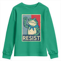 Frog Resist Youth Sweatshirt Portland Frog Raised Fist Poster Graphic - Wonder Print Shop