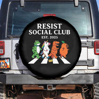 Resist Social Club 2025 Spare Tire Cover Portland Frog Animals Mascot Walking - Wonder Print Shop