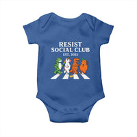 Resist Social Club 2025 Baby Onesie Portland Frog Animals Mascot Walking - Wonder Print Shop