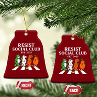 Resist Social Club 2025 Ceramic Ornament Portland Frog Animals Mascot Walking - Wonder Print Shop