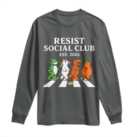 Resist Social Club 2025 Long Sleeve Shirt Portland Frog Animals Mascot Walking - Wonder Print Shop