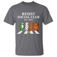 Resist Social Club 2025 T Shirt Portland Frog Animals Mascot Walking - Wonder Print Shop