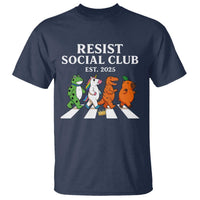 Resist Social Club 2025 T Shirt Portland Frog Animals Mascot Walking - Wonder Print Shop