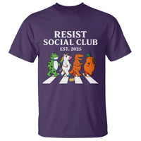 Resist Social Club 2025 T Shirt Portland Frog Animals Mascot Walking - Wonder Print Shop
