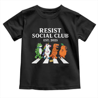 Resist Social Club 2025 Toddler T Shirt Portland Frog Animals Mascot Walking - Wonder Print Shop