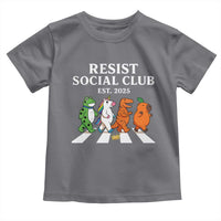 Resist Social Club 2025 Toddler T Shirt Portland Frog Animals Mascot Walking - Wonder Print Shop