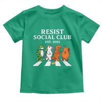 Resist Social Club 2025 Toddler T Shirt Portland Frog Animals Mascot Walking - Wonder Print Shop