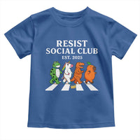 Resist Social Club 2025 Toddler T Shirt Portland Frog Animals Mascot Walking - Wonder Print Shop