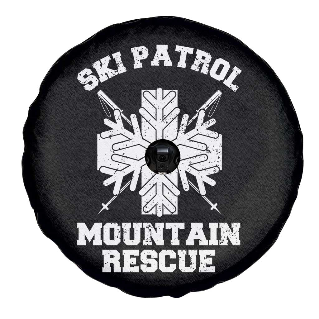 Ski Patrol Mountain Rescue Spare Tire Cover Winter Slopes Skiing Snowboarding Snowflake - Wonder Print Shop