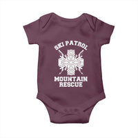 Ski Patrol Mountain Rescue Baby Onesie Winter Slopes Skiing Snowboarding Snowflake - Wonder Print Shop