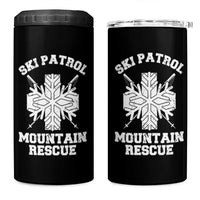 Ski Patrol Mountain Rescue 4 in 1 Can Cooler Tumbler Winter Slopes Skiing Snowboarding Snowflake - Wonder Print Shop