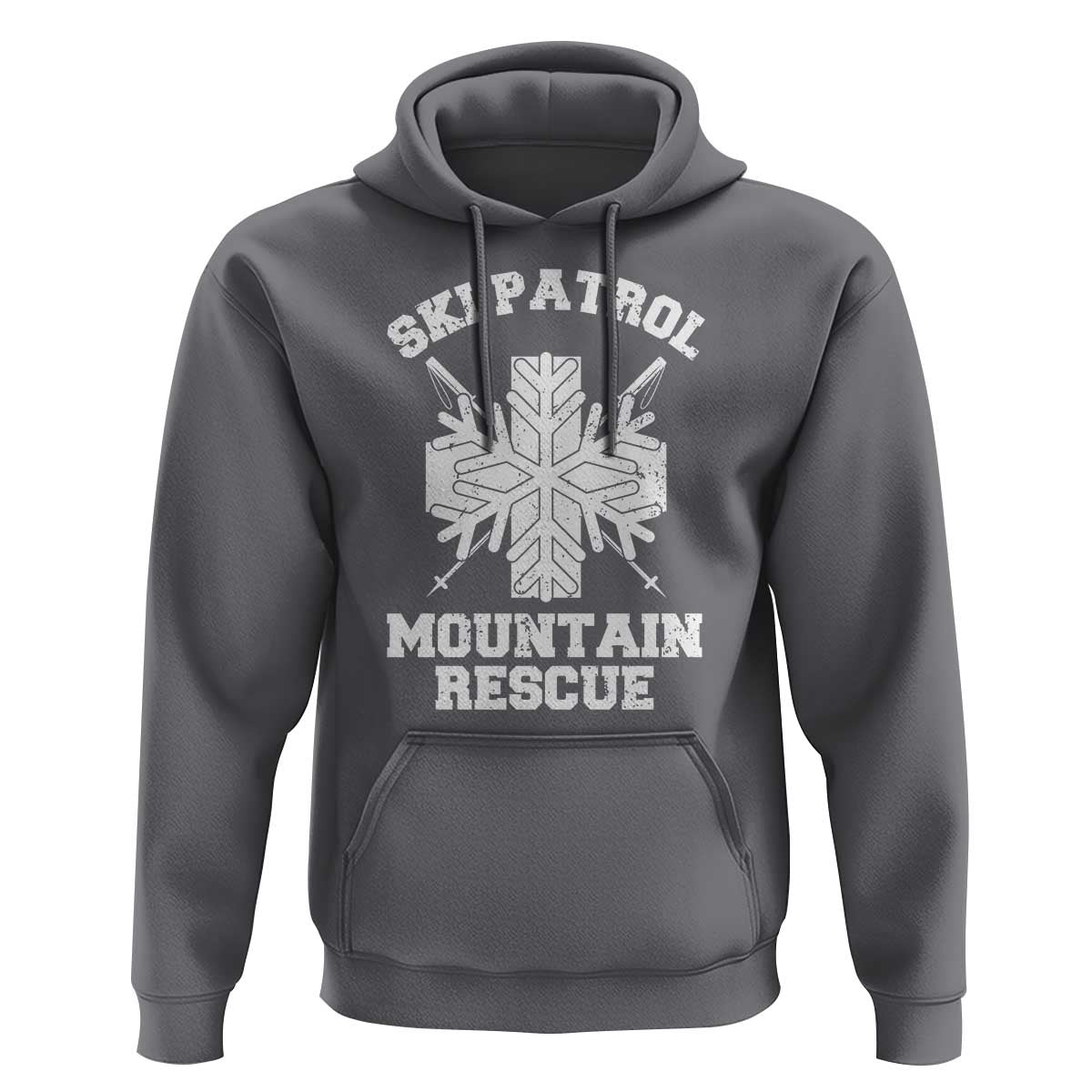 Ski Patrol Mountain Rescue Hoodie Winter Slopes Skiing Snowboarding Snowflake - Wonder Print Shop