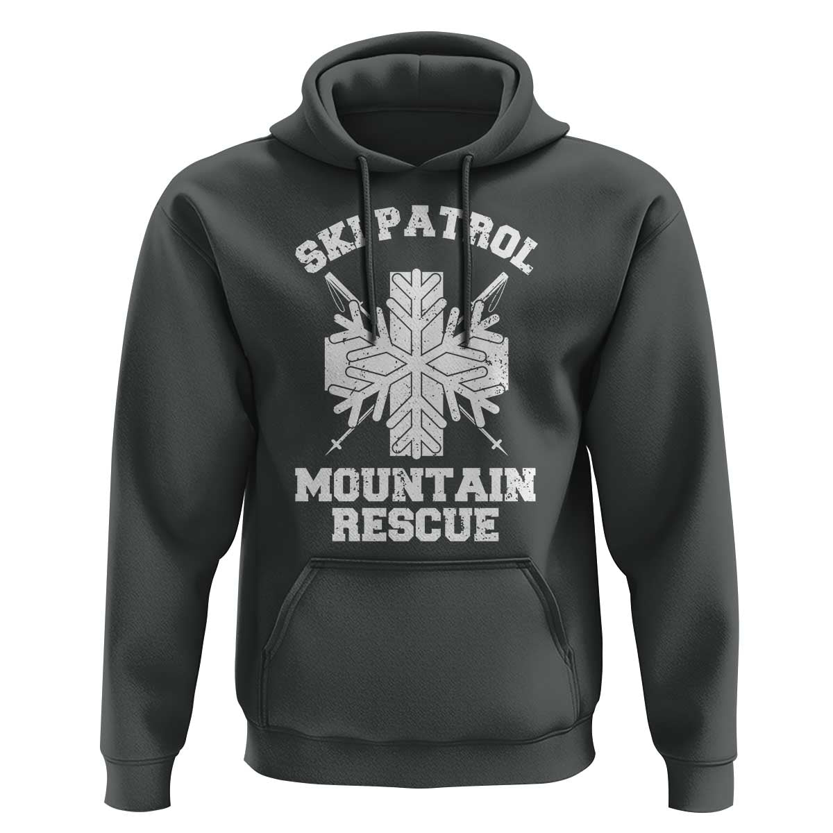 Ski Patrol Mountain Rescue Hoodie Winter Slopes Skiing Snowboarding Snowflake - Wonder Print Shop