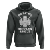 Ski Patrol Mountain Rescue Hoodie Winter Slopes Skiing Snowboarding Snowflake - Wonder Print Shop