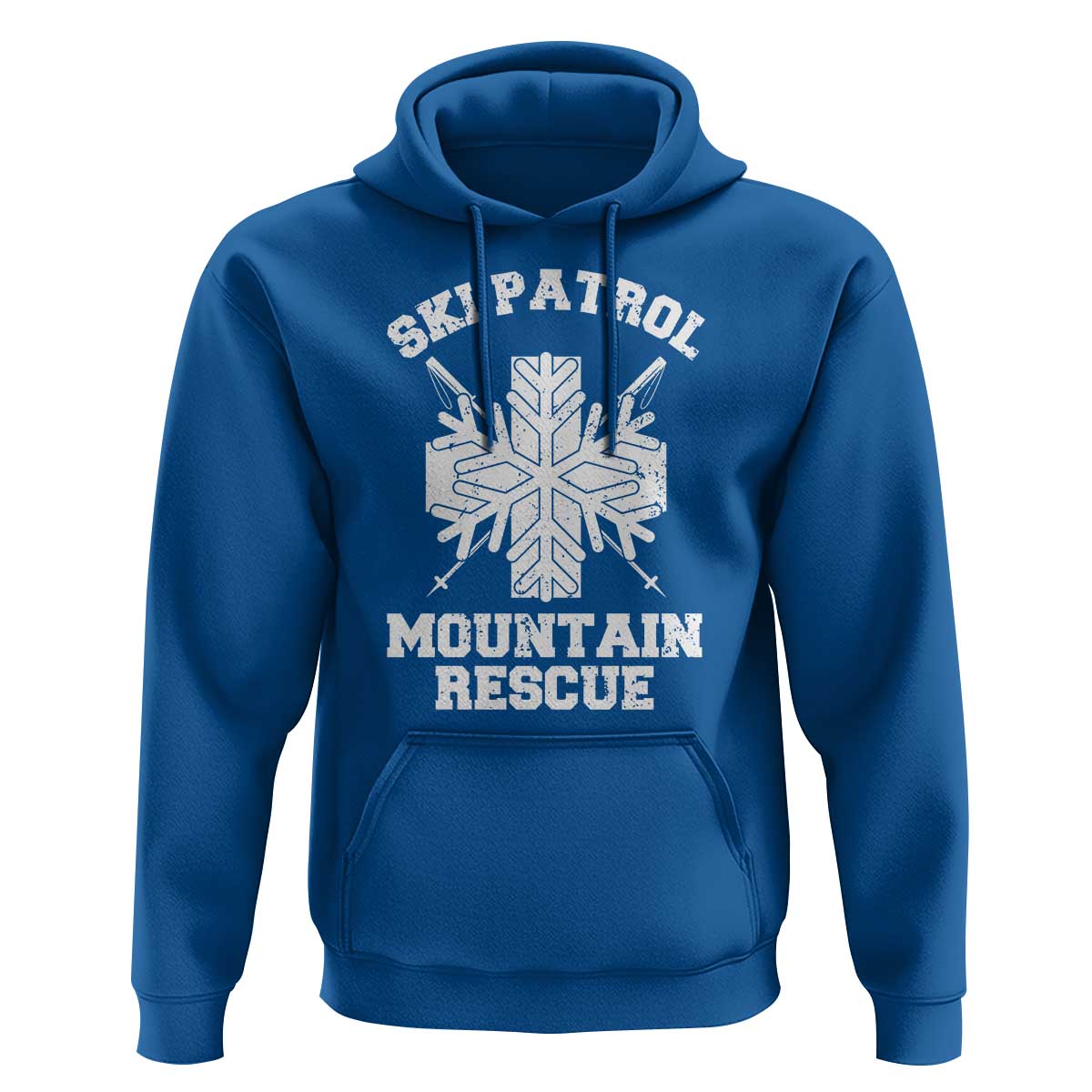 Ski Patrol Mountain Rescue Hoodie Winter Slopes Skiing Snowboarding Snowflake - Wonder Print Shop