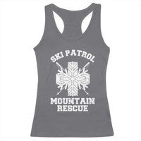 Ski Patrol Mountain Rescue Racerback Tank Top Winter Slopes Skiing Snowboarding Snowflake - Wonder Print Shop