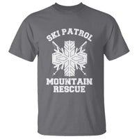 Ski Patrol Mountain Rescue T Shirt Winter Slopes Skiing Snowboarding Snowflake - Wonder Print Shop