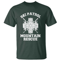 Ski Patrol Mountain Rescue T Shirt Winter Slopes Skiing Snowboarding Snowflake - Wonder Print Shop