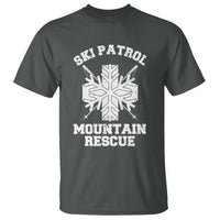 Ski Patrol Mountain Rescue T Shirt Winter Slopes Skiing Snowboarding Snowflake - Wonder Print Shop