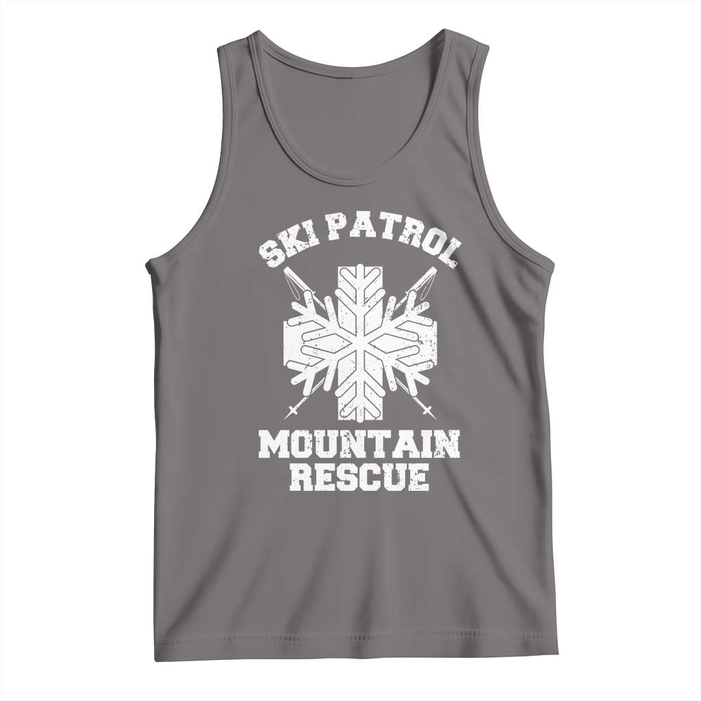 Ski Patrol Mountain Rescue Tank Top Winter Slopes Skiing Snowboarding Snowflake - Wonder Print Shop