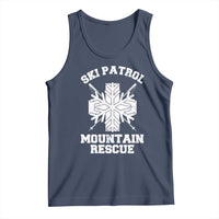 Ski Patrol Mountain Rescue Tank Top Winter Slopes Skiing Snowboarding Snowflake - Wonder Print Shop