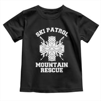 Ski Patrol Mountain Rescue Toddler T Shirt Winter Slopes Skiing Snowboarding Snowflake - Wonder Print Shop
