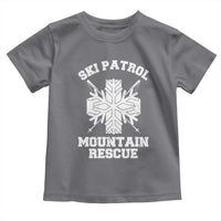 Ski Patrol Mountain Rescue Toddler T Shirt Winter Slopes Skiing Snowboarding Snowflake - Wonder Print Shop