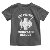 Ski Patrol Mountain Rescue Toddler T Shirt Winter Slopes Skiing Snowboarding Snowflake - Wonder Print Shop