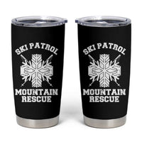 Ski Patrol Mountain Rescue Tumbler Cup Winter Slopes Skiing Snowboarding Snowflake - Wonder Print Shop