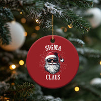 Funny Xmas Santa Christmas Ornament Sigma Claus Cool Santa The Rizzler Meme - Wonder Print Shop