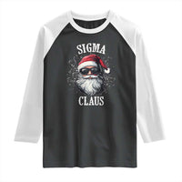 Funny Christmas Santa Raglan Shirt Sigma Claus Cool Santa The Rizzler Meme - Wonder Print Shop