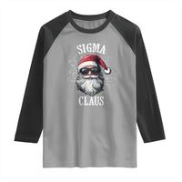 Funny Christmas Santa Raglan Shirt Sigma Claus Cool Santa The Rizzler Meme - Wonder Print Shop