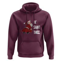 Funny Christmas Naughty Santa Hoodie Ol' Saint Thicc Kiss My Ass