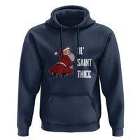 Funny Christmas Naughty Santa Hoodie Ol' Saint Thicc Kiss My Ass