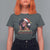 Funny African American Christmas T Shirt For Women Ain't Nothin' But A Christmas Party Black Melanin Santa Girl - Wonder Print Shop