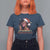 Funny African American Christmas T Shirt For Women Ain't Nothin' But A Christmas Party Black Melanin Santa Girl - Wonder Print Shop