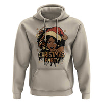 Funny African American Christmas Hoodie Ain't Nothing But A Christmas Party Santa Black Melanin Girl
