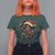 Funny African American Christmas T Shirt For Women Ain't Nothing But A Christmas Party Santa Black Melanin Girl - Wonder Print Shop