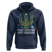 Funny Chrismukkah Hoodie Merry Christmas Happy Hanukkah Christmas Tree Jewish Menorah