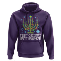 Funny Chrismukkah Hoodie Merry Christmas Happy Hanukkah Christmas Tree Jewish Menorah