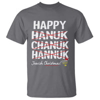 Funny Hanukkah T Shirt Happy Hanuk Chanuk Hannuk Jewish Christmas Menorah - Wonder Print Shop